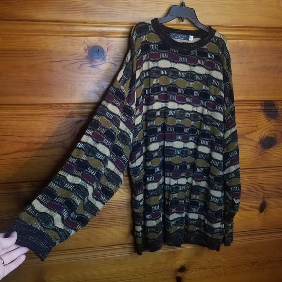 Vintage Other - Vintage Protege Coogi Style Mens XL T Knit Sweater